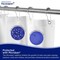 Kenney Mfg Microban Protected Medium Weight PEVA Shower Liner, 70in W x 72in H, Frosted MB61158 - alternate 2